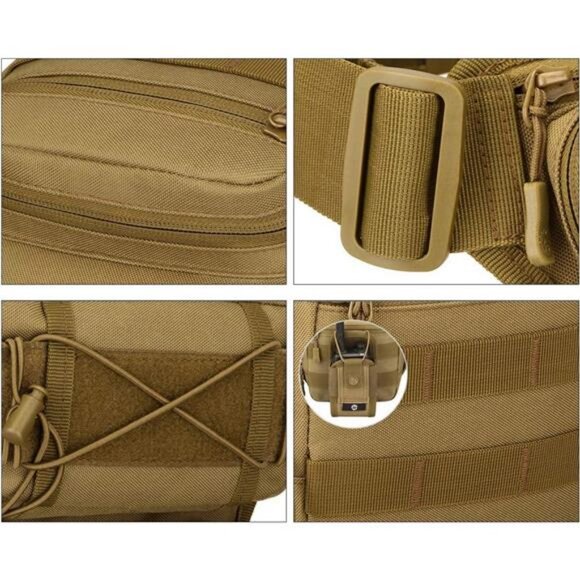 Tactical Drop Leg Bag for Men Women Military Thigh Pouch Outdoor Motorcycle - Picture 4 of 6